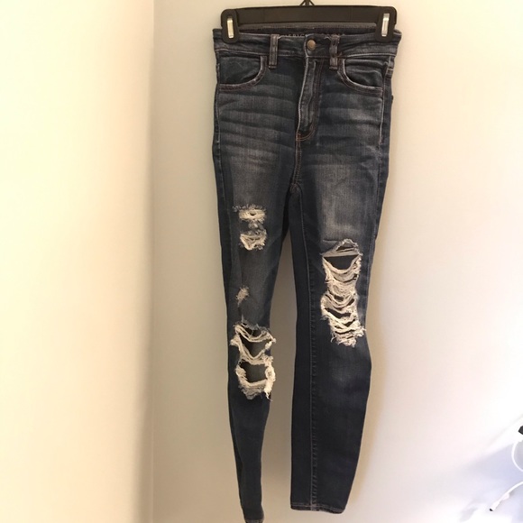 American Eagle Distressed Skinny Jeans 00S - Picture 3 of 5